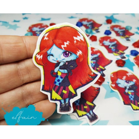 Sticker pegatina papel Sally