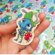 Pegatina papel sticker Flik y Dot