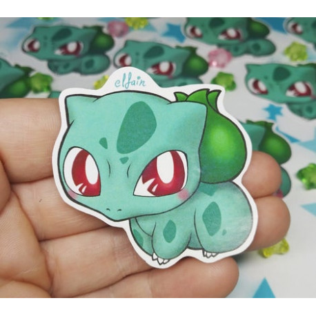 Pegatina papel sticker Bulbasaur