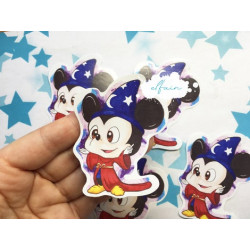 Pegatina papel sticker Mickey brujo