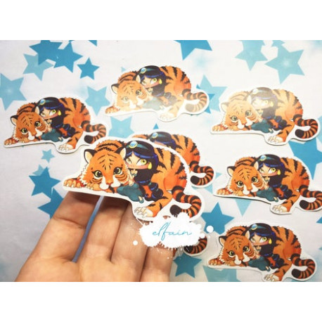 Pegatina papel sticker Jasmine
