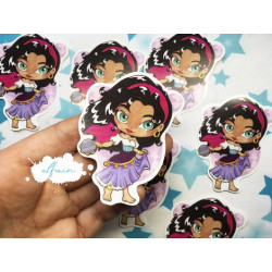 Pegatina papel sticker Esmeralda