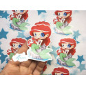 Pegatina papel sticker Sirenita