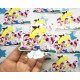 Pegatina papel sticker Alicia y Cheshire