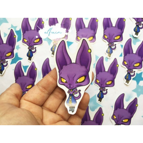 Pegatina papel sticker Beerus