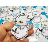 Pegatina papel Sticker Nightlight blanco