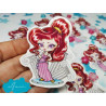 Sticker pegatina papel Megara