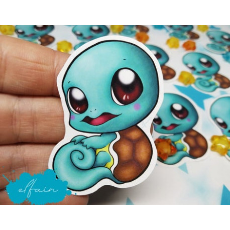 Sticker pegatina papel Squirtle