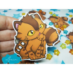 Sticker pegatina papel Catbus Gatobus