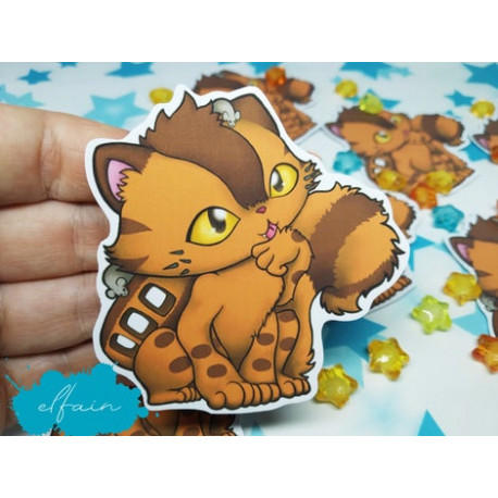 Sticker pegatina papel Catbus Gatobus