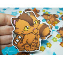 Sticker pegatina papel Catbus Gatobus