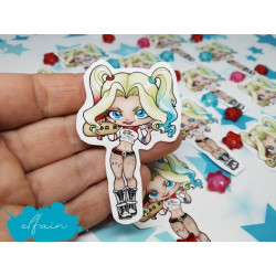 Pegatina papel Sticker Harley Quinn