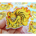 Cute Naruto and Kurama Six Path Pegatina Sticker