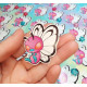 Pegatina papel Butterfree sticker pink rosa