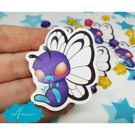 Pegatina papel sticker Butterfree