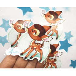 Pegatina papel sticker Bambi