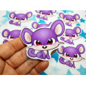 Pegatina papel sticker Rattata