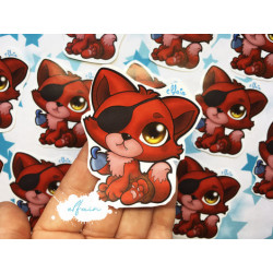 Pegatina papel Sticker Foxy