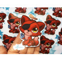 Pegatina papel Sticker Foxy