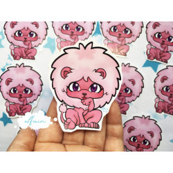 Pegatina papel sticker Lion