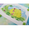 Postal Chikorita postcard