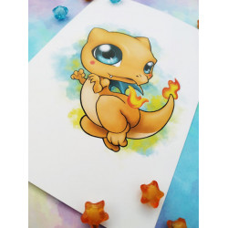 Postal Charizard postcard