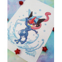 Postal Greninja postcard