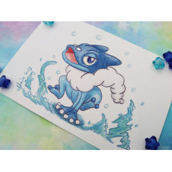 Postal Frogadier postcard