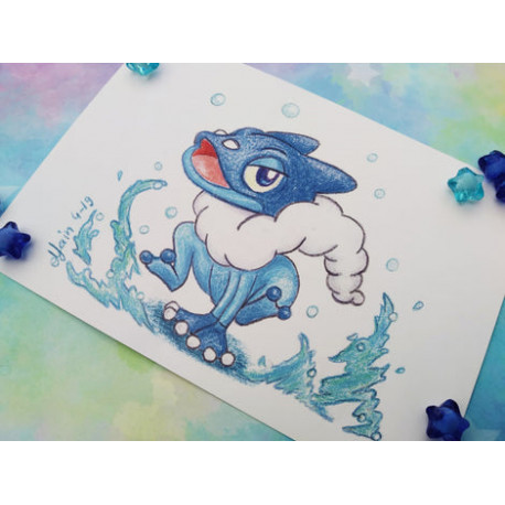 Postal Frogadier postcard
