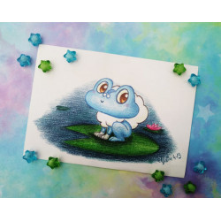 Postal Froakie postcard