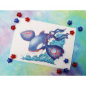 Postal Kyogre postcard