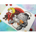 Postal Edward y Alphonse postcard