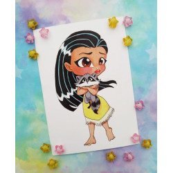 Postal Pocahontas postcard