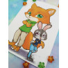 Postal Zootopia Zootropolis postcard