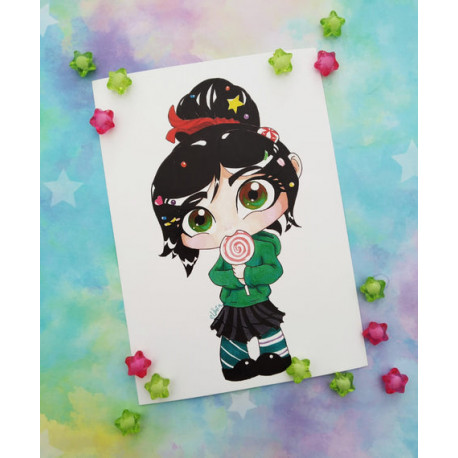 Postal Vanellope postcard