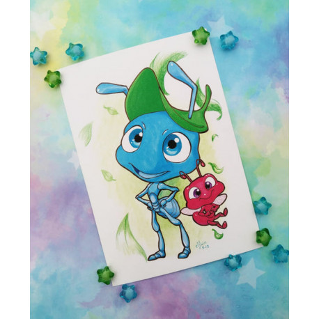 Postal Bichos Bugs postcard