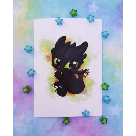 Postal Desdentado Toothless postcard