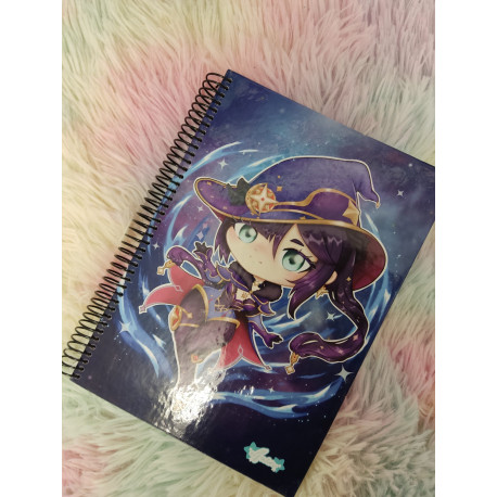 Mona Genshin cuaderno A5 Notebook
