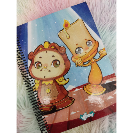 Lumiere y Din Don cuaderno A5 Notebook