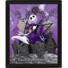 Pesadilla antes de Navidad Póster Efecto 3D Enmarcado Graveyard 26 x 20 cm