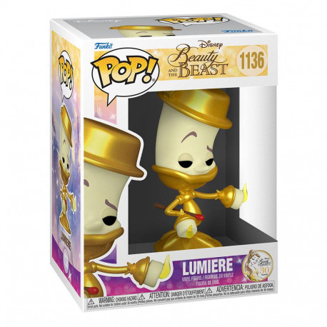 La bella y la bestia Figura POP! Movies Vinyl Lumiere 9 cm