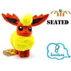 Peluche Flareon Eevee Pokemon 20cm