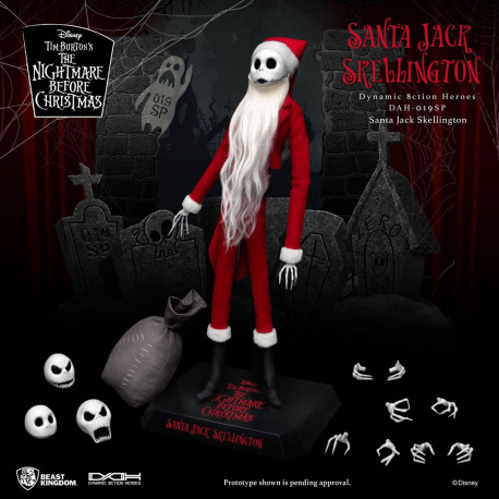 Pesadilla antes de Navidad Figura Dynamic 8ction Heroes 1/9 Santa Jack Skellington 21 cm