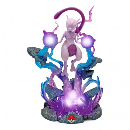 Pokémon Estatua con Iluminación Deluxe Mewtwo 25 cm