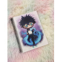 Cute Dabi negro notebook cuaderno A5