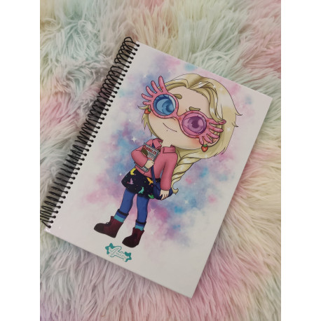 Cute Luna Lovegood notebook cuaderno A5