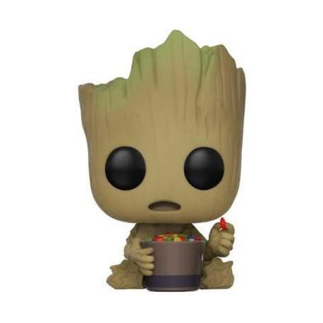 Funko Guardianes de la Galaxia 2 – Colección Pop Vinyl, Figura 264: Groot con Bol de Caramelos
