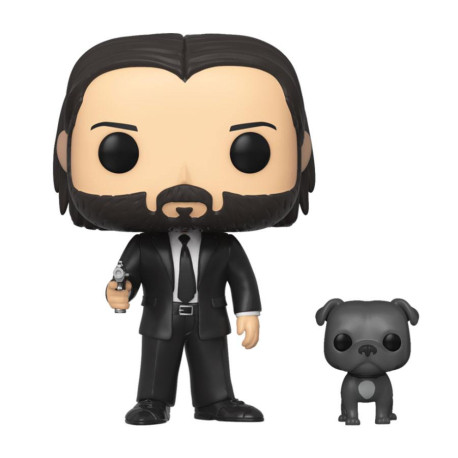 Funko POP John Wick Movies Figura John Wick in Black Suit with Dog 9 cm