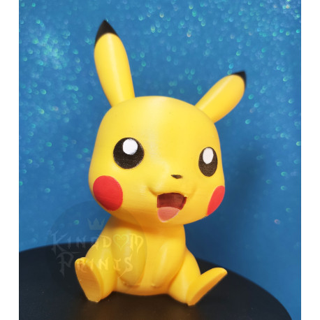 Figura Pikachu chibi feliz