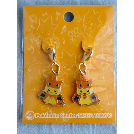 JP Pokemon Center LTD Metal Charm 2Pset Mega Tokyo's PIKACHU cosplayed Charizard